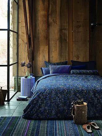PIP STUDIO | Perkal Bettwäsche TUTTI I FIORI 70x90cm/140x200cm Dark Blue | 